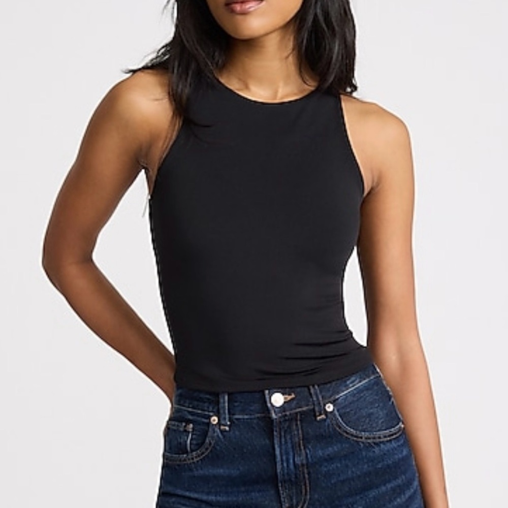 Express Black Cropped Tank Top